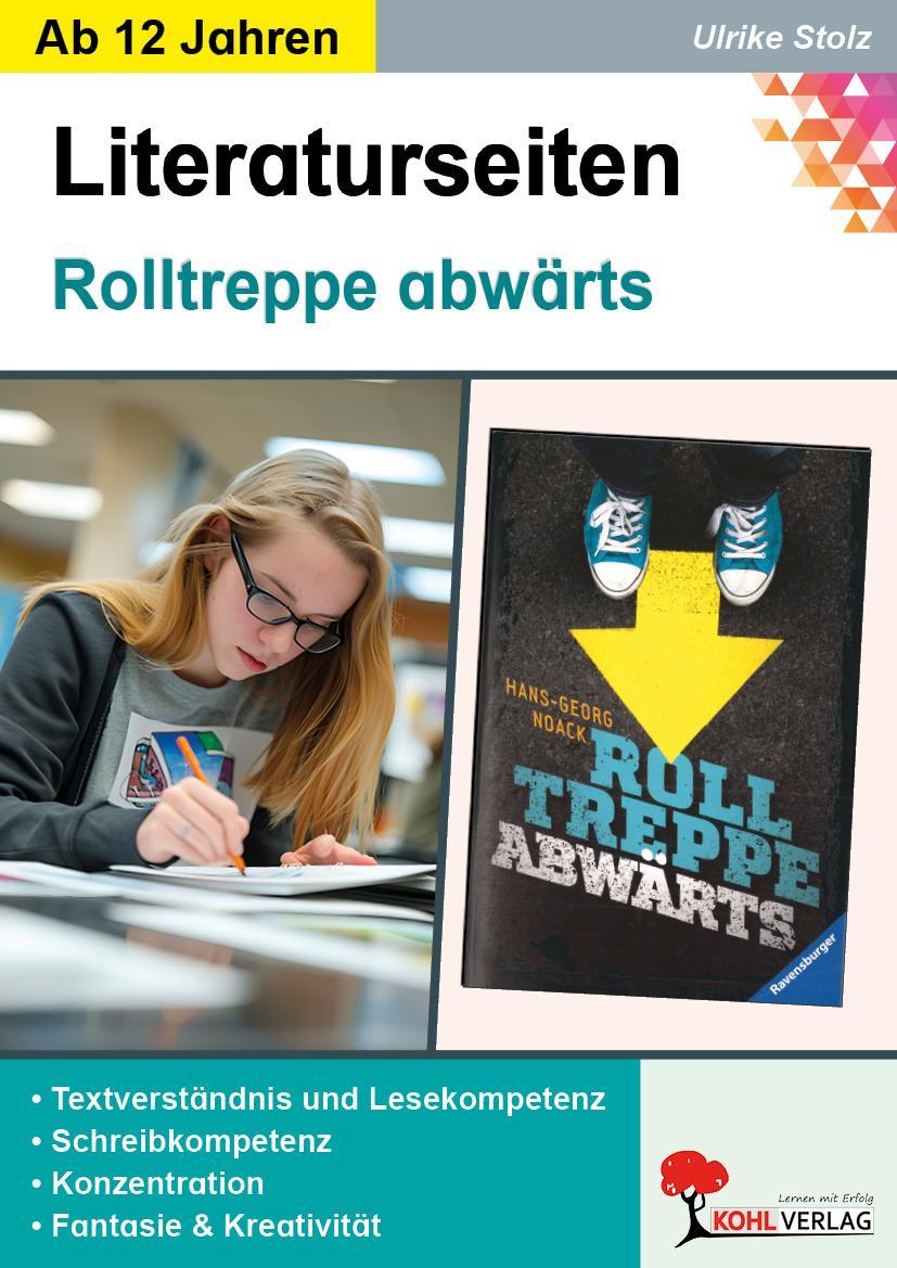 Rolltreppe abwärts / Literaturseiten