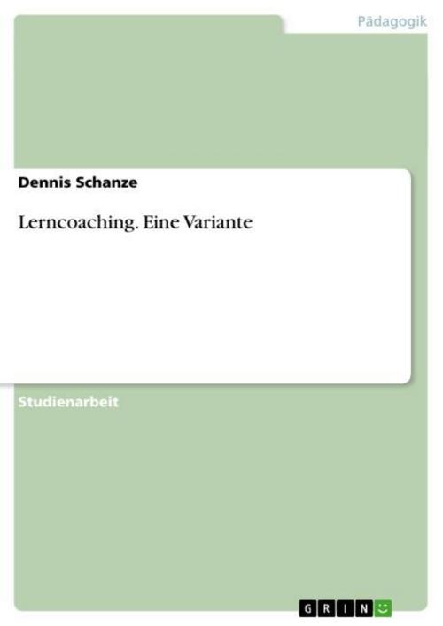 Lerncoaching. Eine Variante