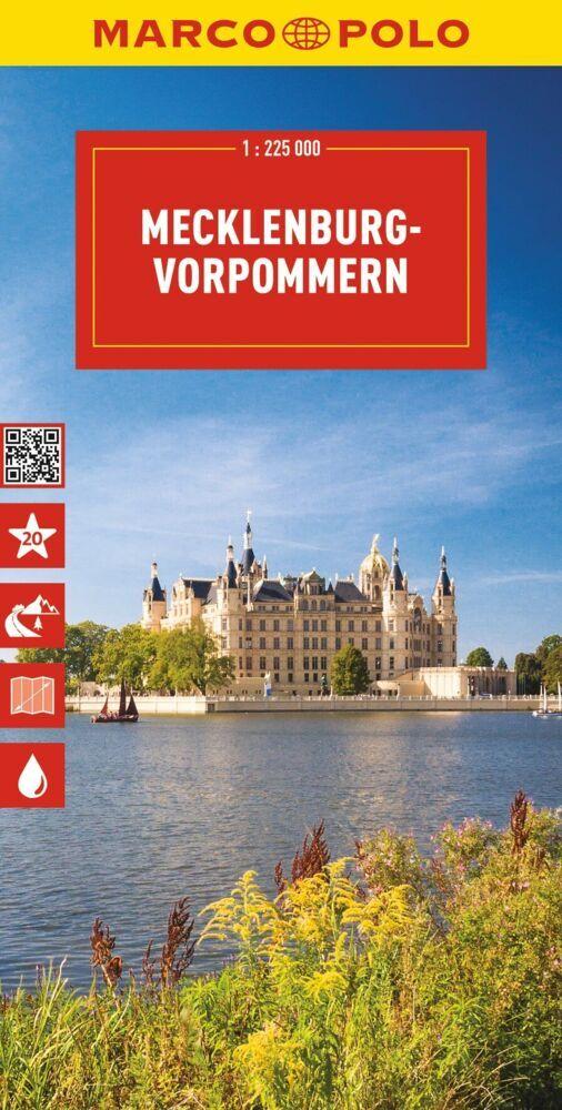 MARCO POLO Reisekarte Deutschland 02 Mecklenburg-Vorpommern 1:225.000