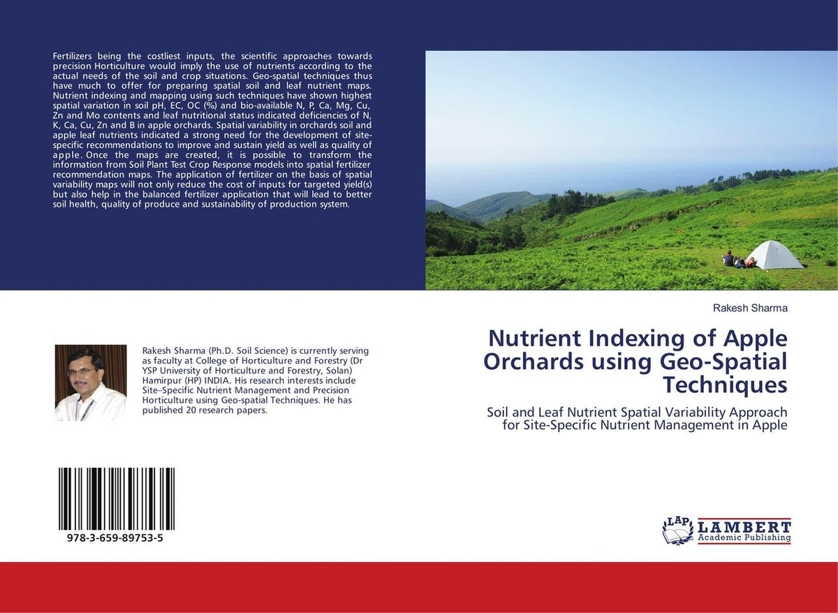 Buchcover: Nutrient Indexing of Apple Orchards using Geo-Spatial Techniques