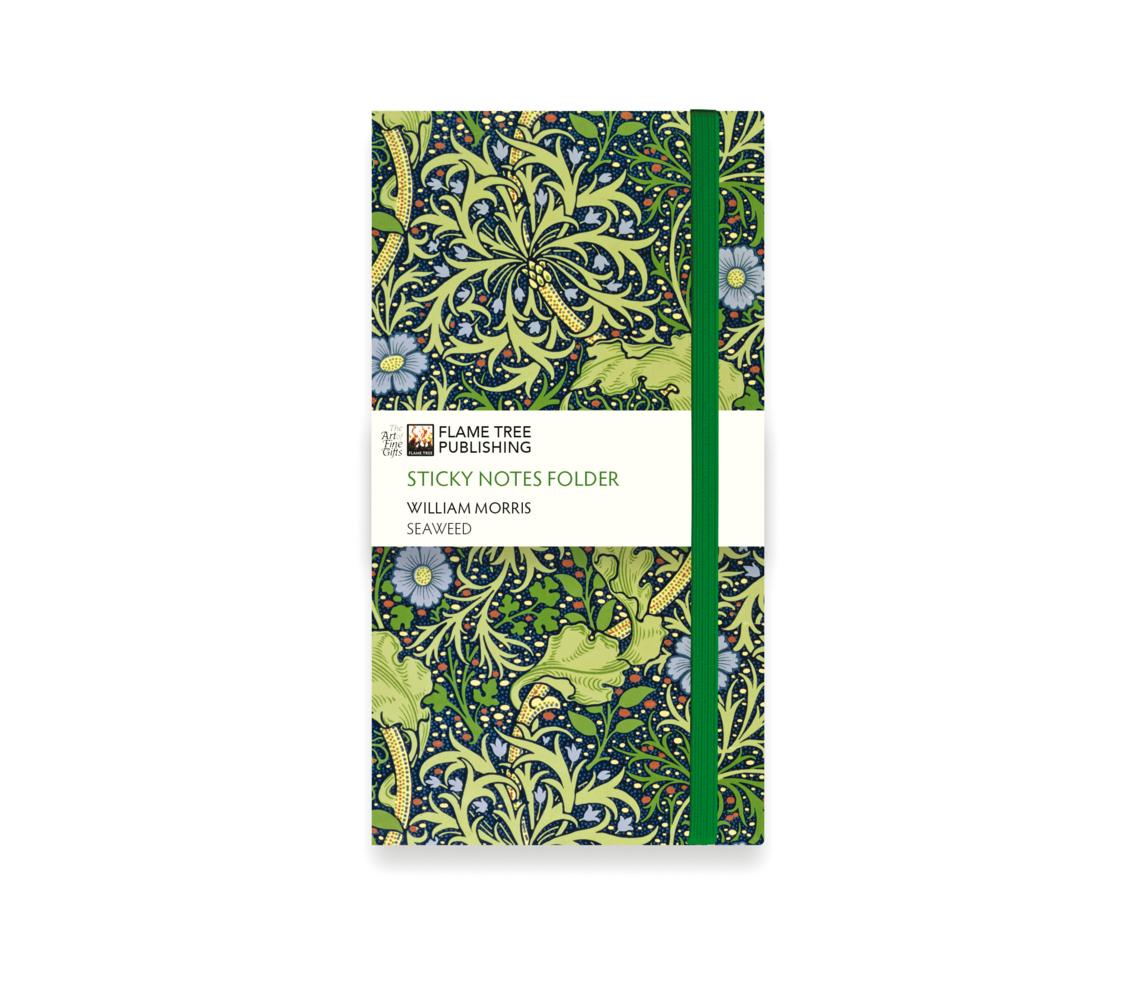 William Morris: Seaweed Flame Tree Sticky Notes Folder
