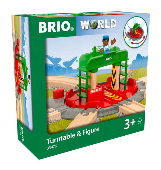 BRIO World - Lok-Drehscheibe mit Kontrollbrücke