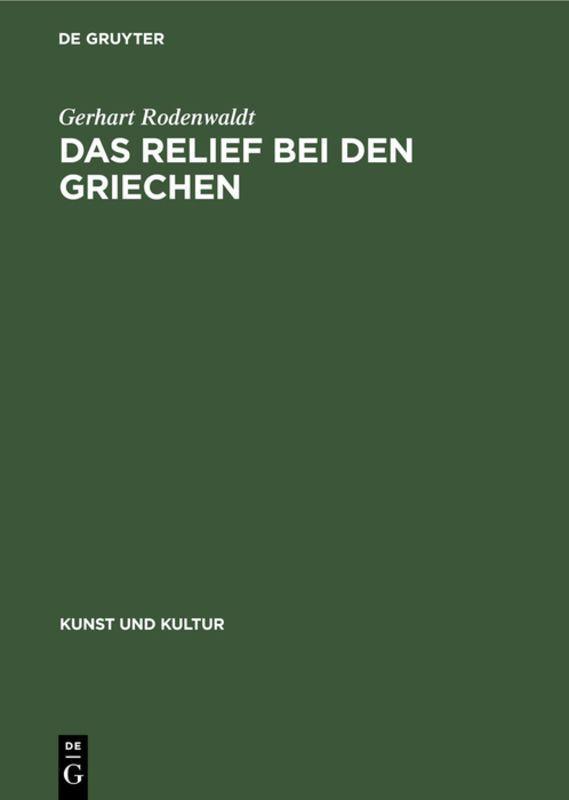 Das Relief bei den Griechen