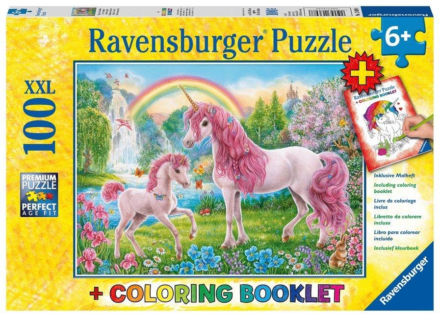Buchcover: Kinderpuzzle 100 XXL Teile - Magische Einhörner