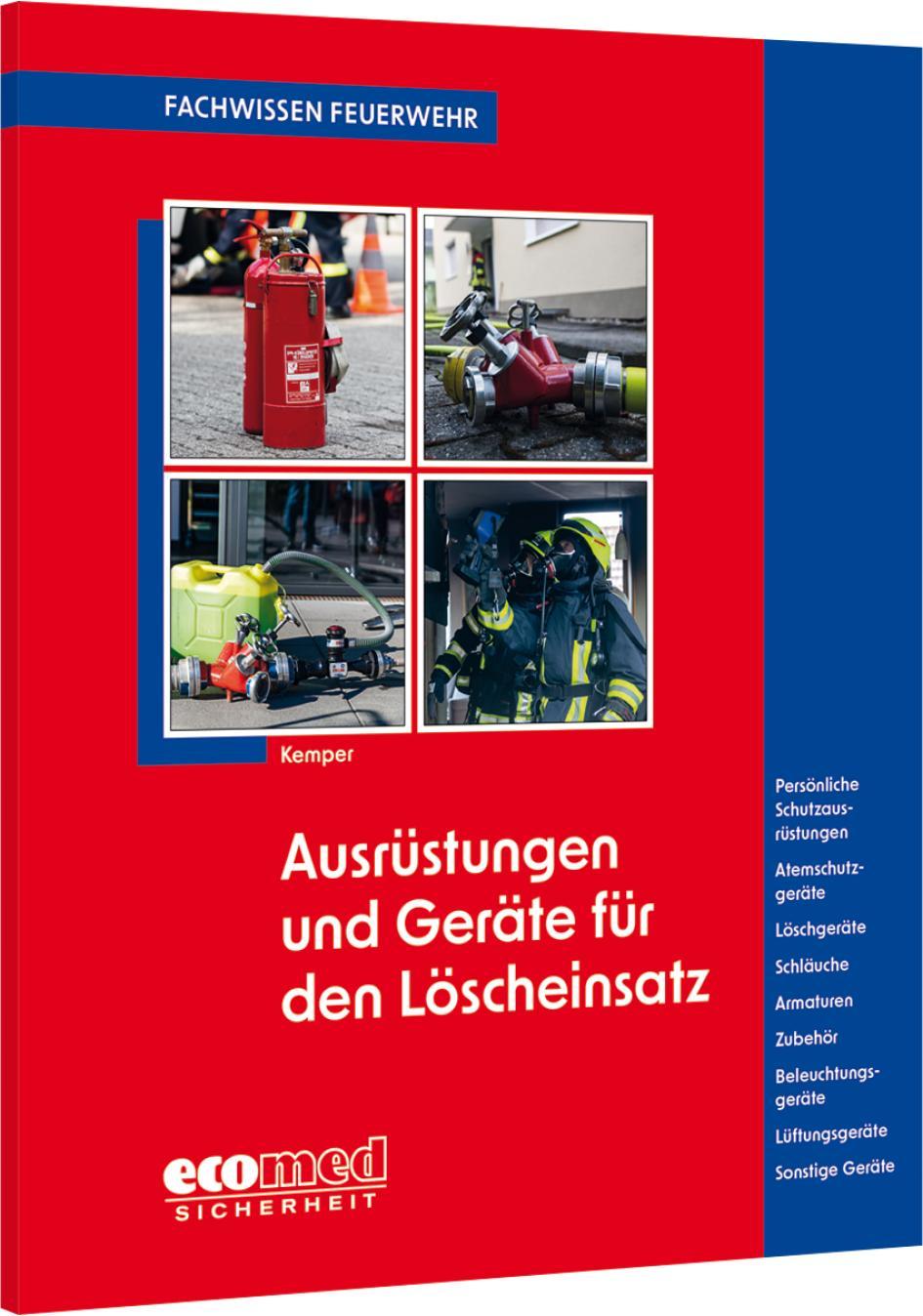 Buchcover: Ausrüstungen und Geräte für den Löscheinsatz