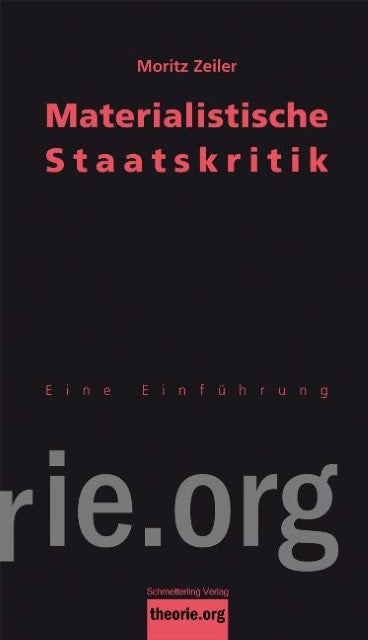 Buchcover: Materialistische Staatskritik