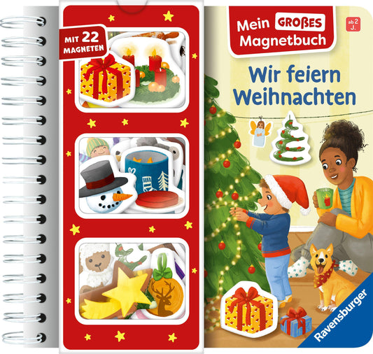 Mein großes Magnetbuch - Wir feiern Weihnachten: Mit 22 Magneten