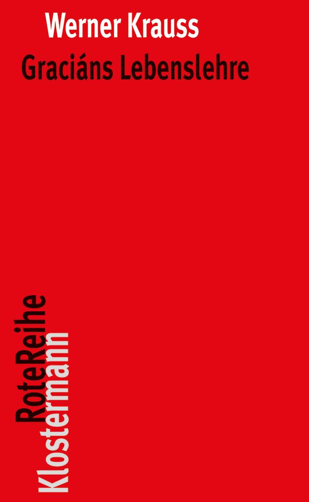Buchcover: Graciáns Lebenslehre