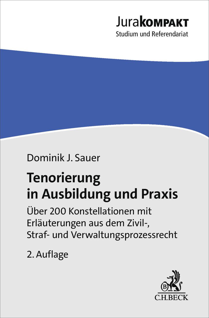 Tenorierung in Ausbildung und Praxis