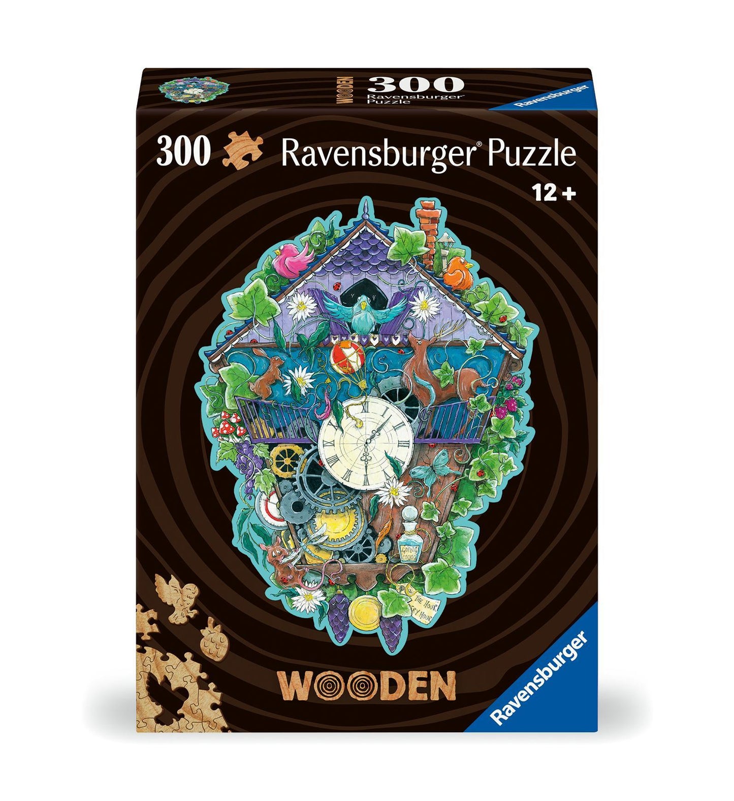 WOODEN Kuckucksuhr