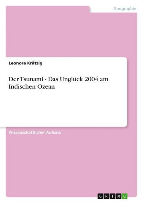 Der Tsunami - Das Unglück 2004 am Indischen Ozean