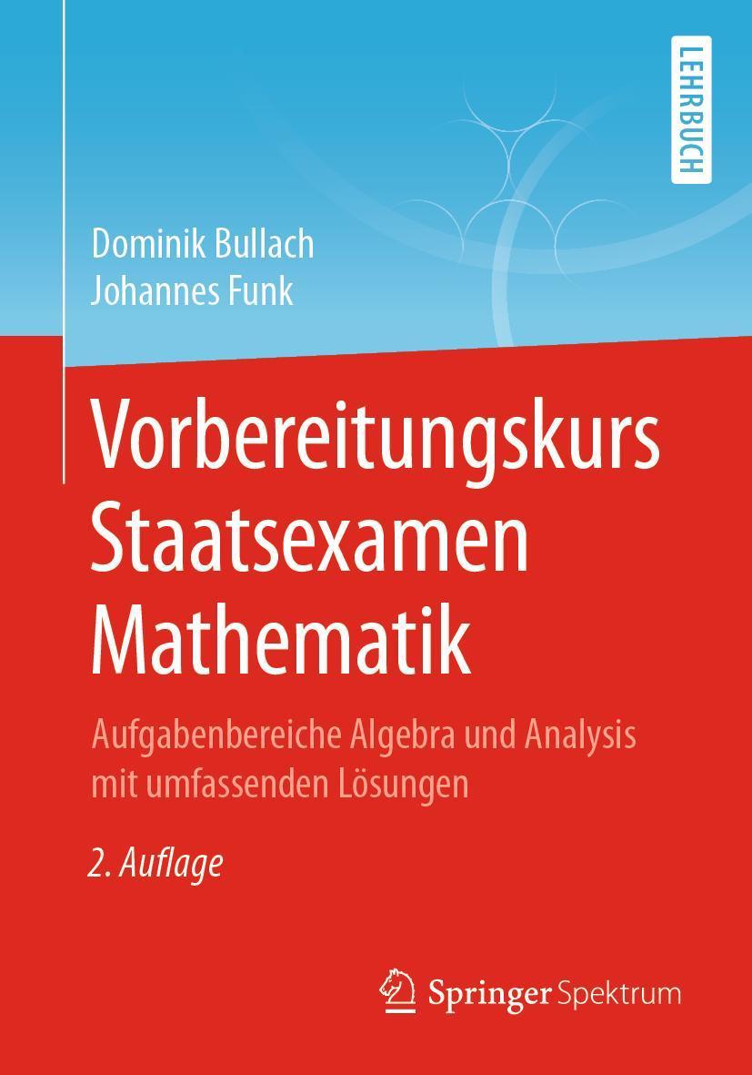 Buchcover: Vorbereitungskurs Staatsexamen Mathematik