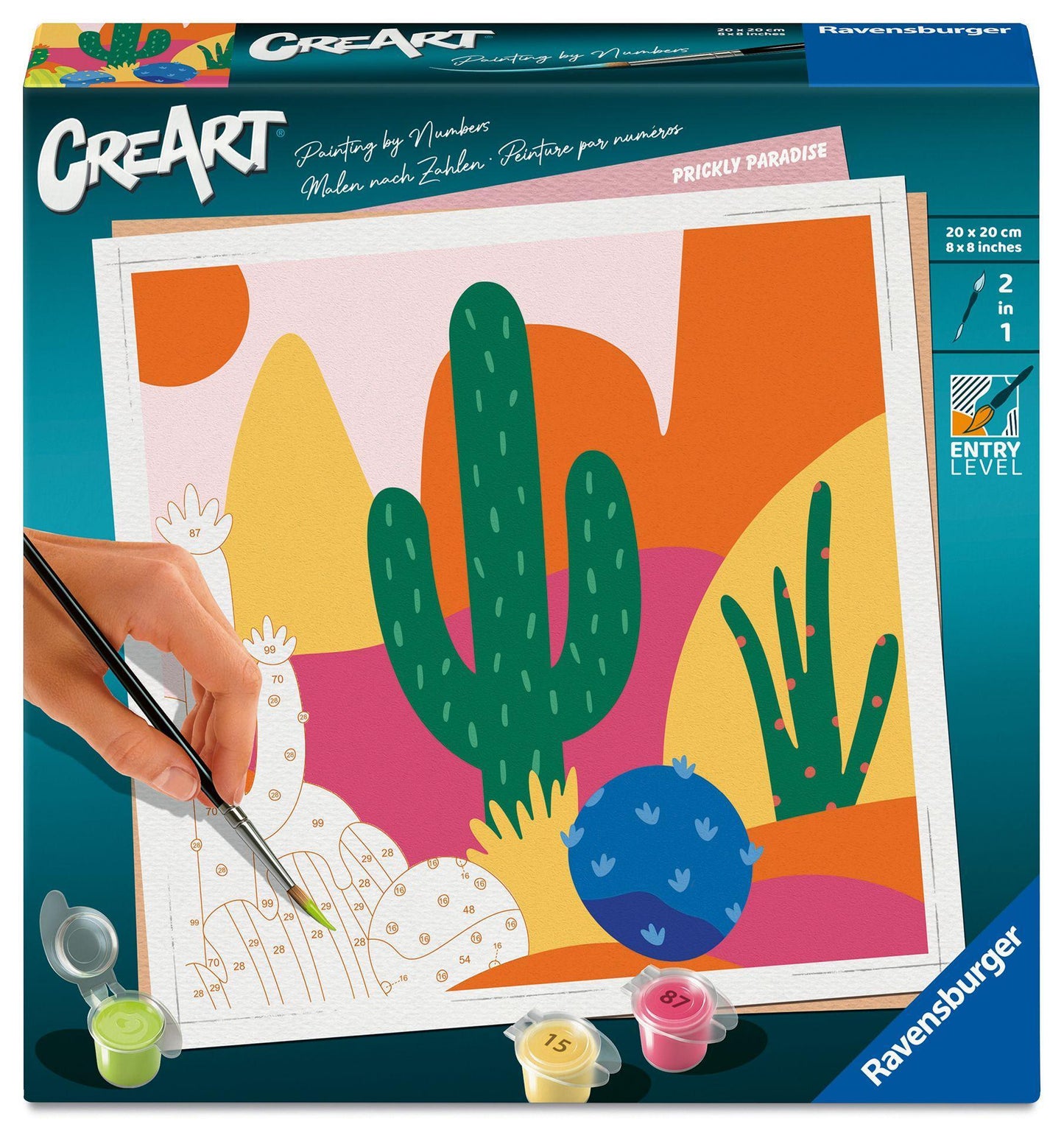 CreArt Adults Trend - Bunte Kakteen