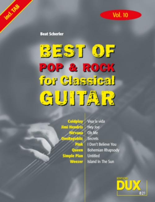 Buchcover: Best of  Pop und Rock for Classical Guitar 10