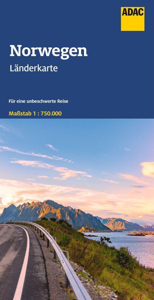 ADAC Länderkarte Norwegen 1:750.000