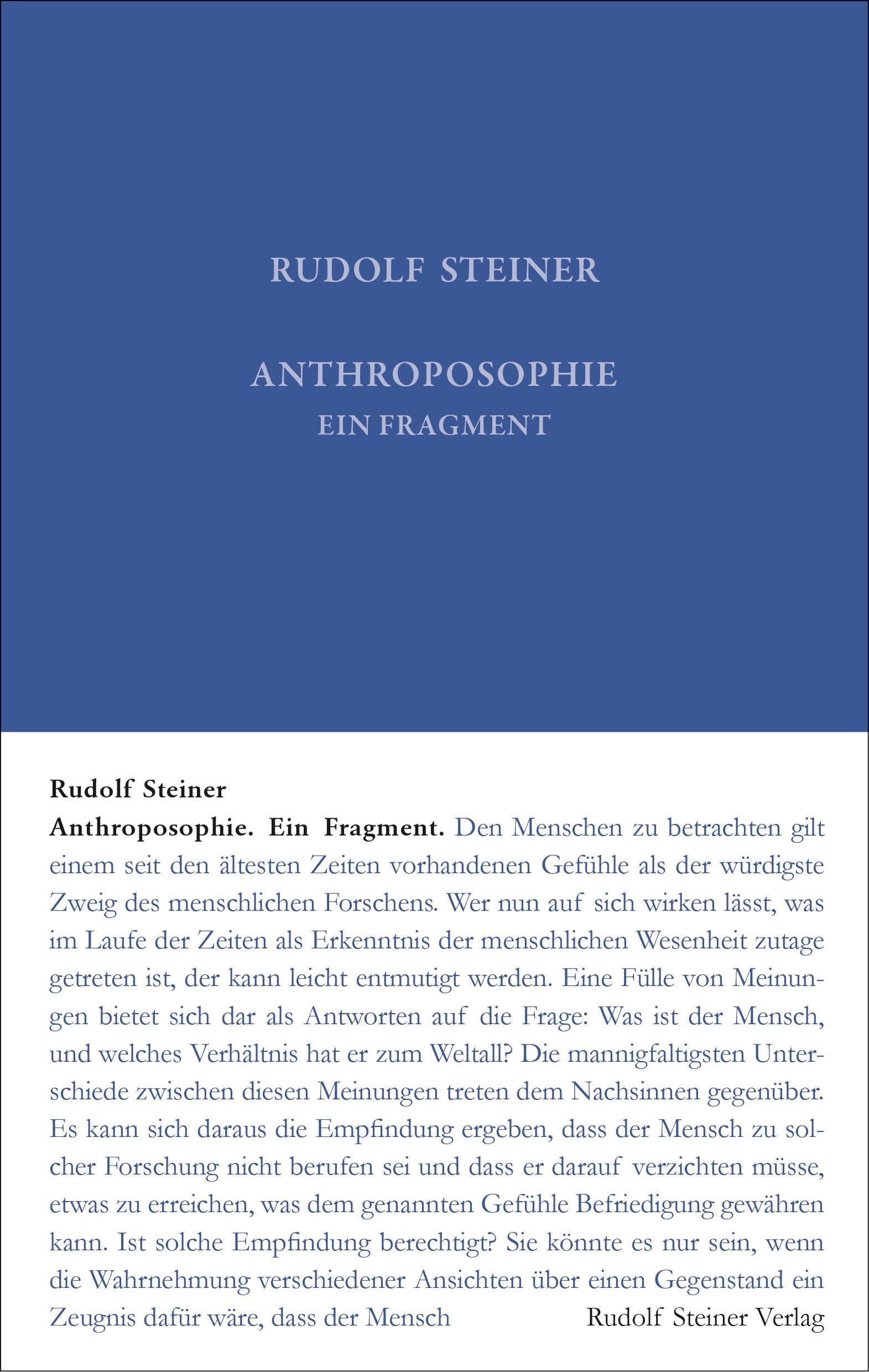 Buchcover: Anthroposophie