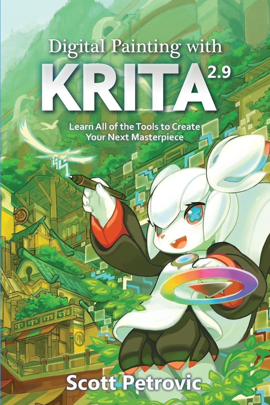 Buchcover: Digital Painting with KRITA 2.9