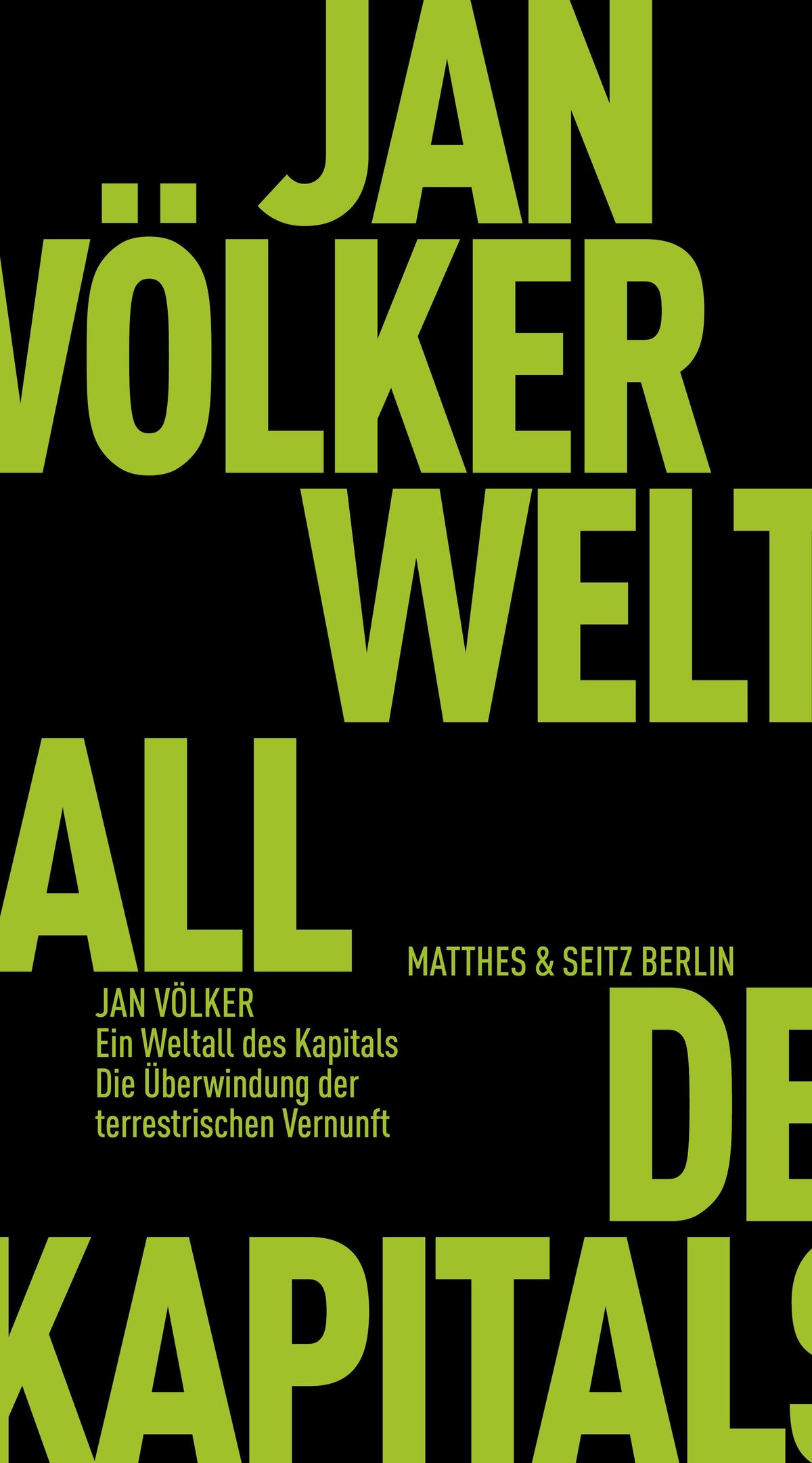 Buchcover: Ein Weltall des Kapitals