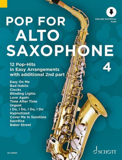 Buchcover: Pop For Alto Saxophone 4