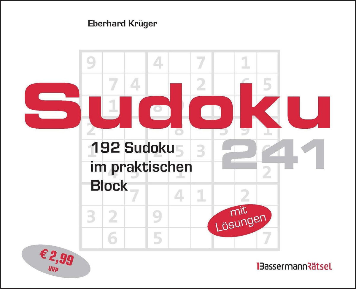 Buchcover: Sudokublock 241 (5 Exemplare à 2,99 EUR)