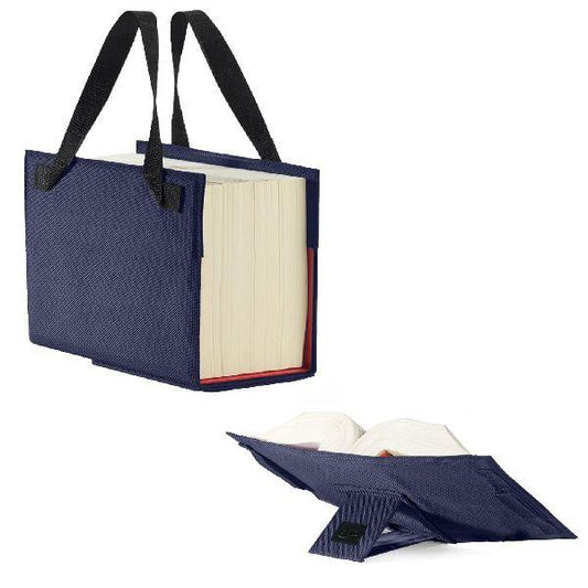 LexSKIN Einband in Gr. XL (Habersack) in Marine-Blau mit ausklappbarer Buchstütze