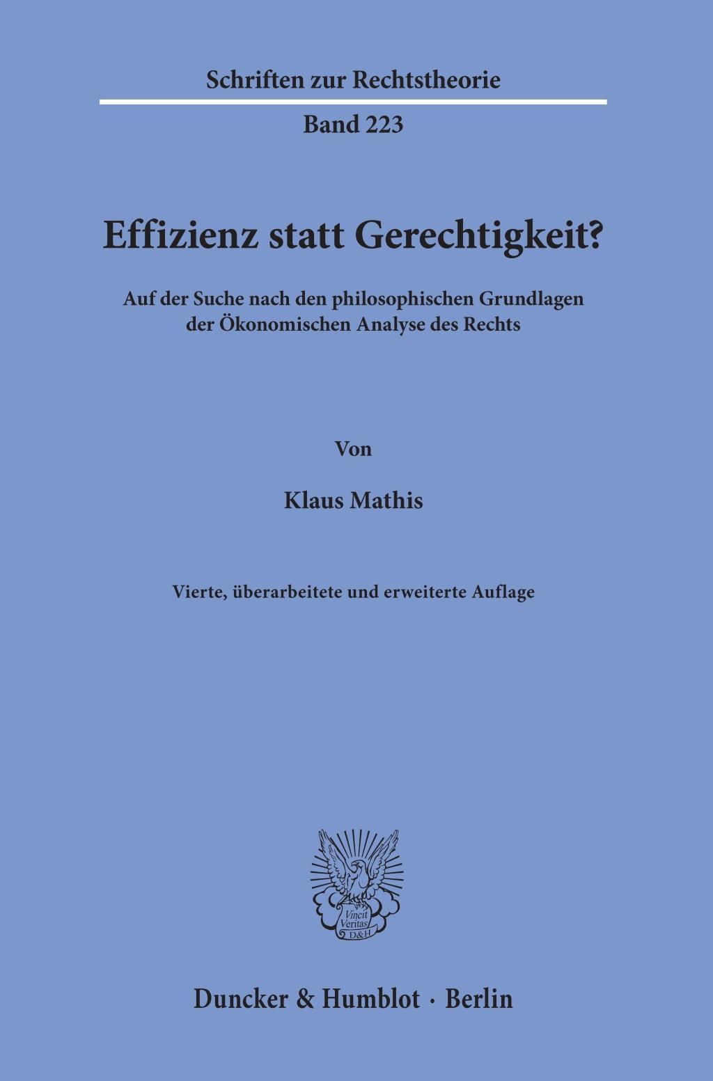 Effizienz statt Gerechtigkeit?