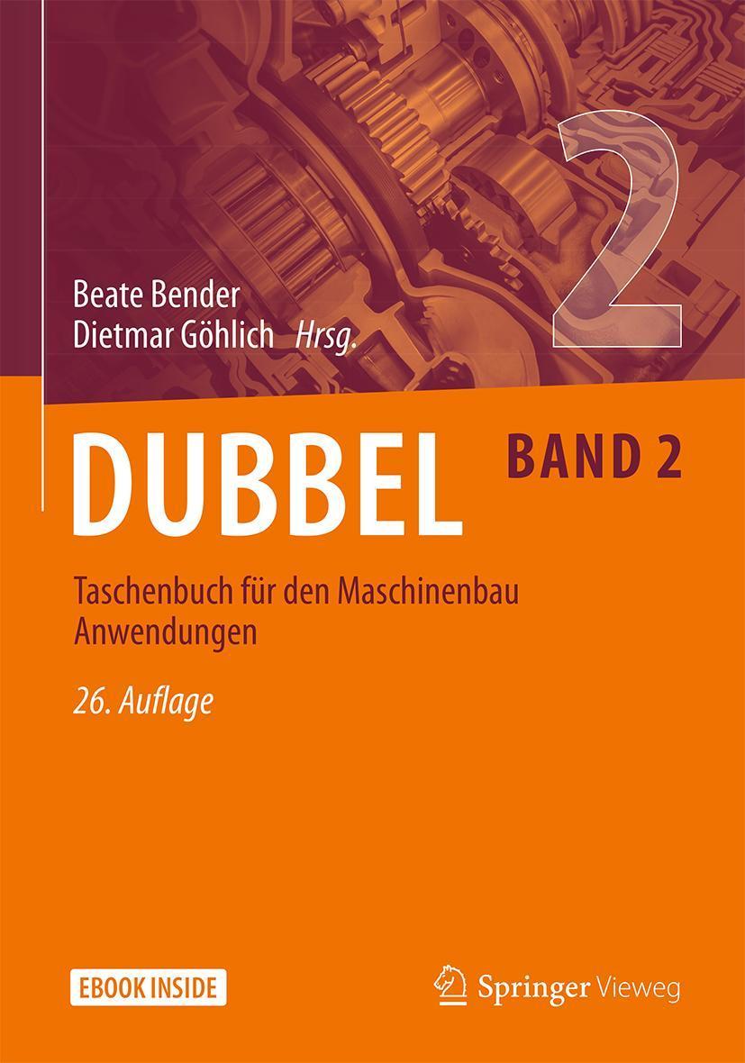 Buchcover: Dubbel Taschenbuch für den Maschinenbau Anwendungen