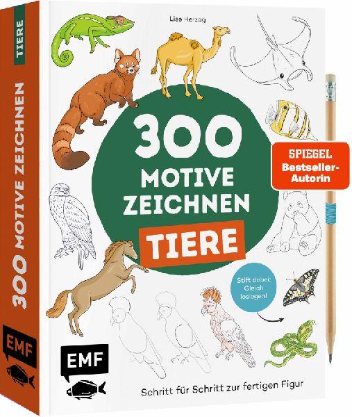 300 Motive zeichnen - Tiere