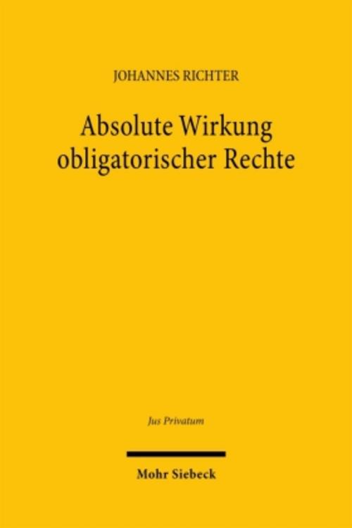 Absolute Wirkung obligatorischer Rechte