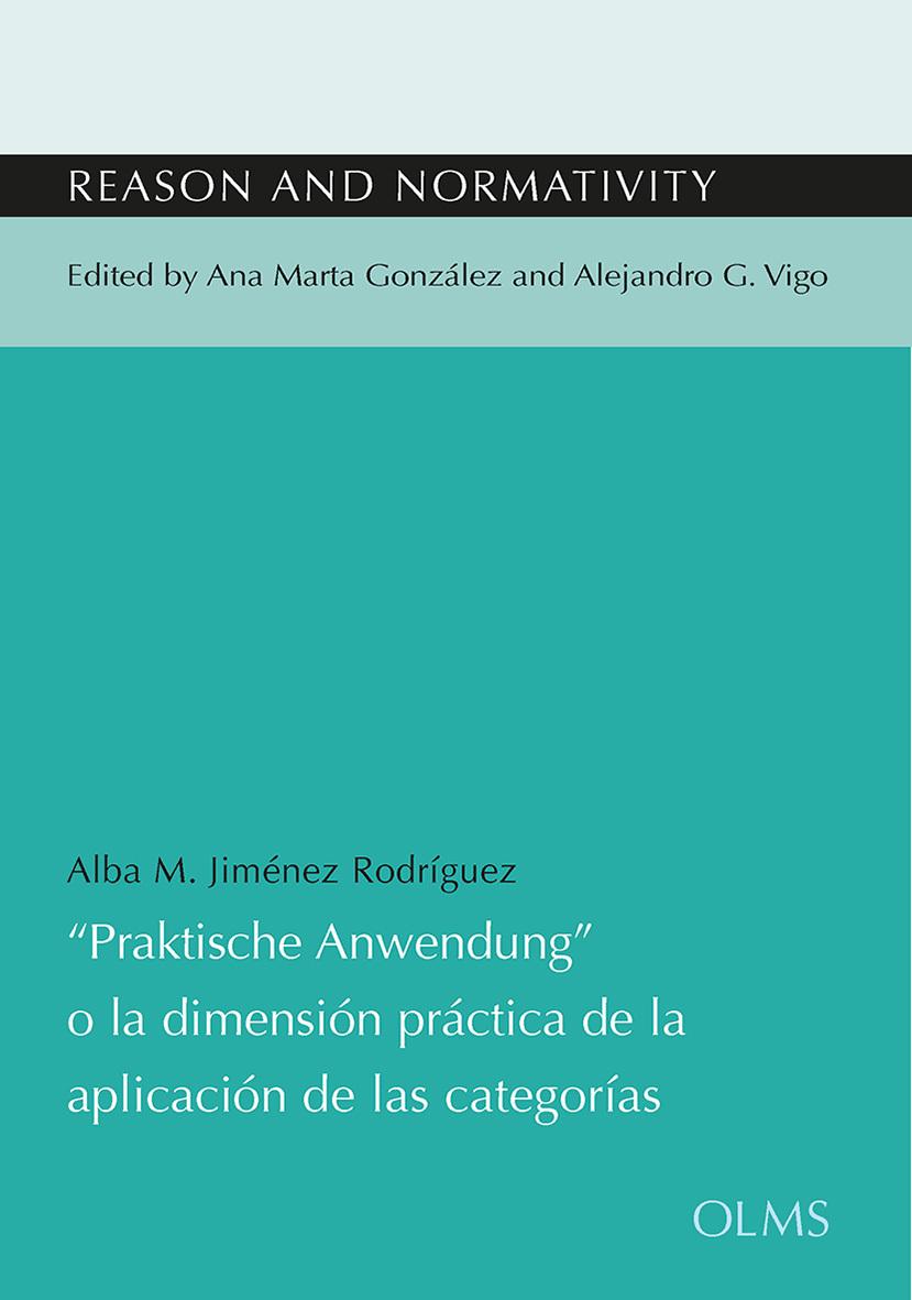 \"Praktische Anwendung\" o la dimensión práctica de la aplicación de las categorías