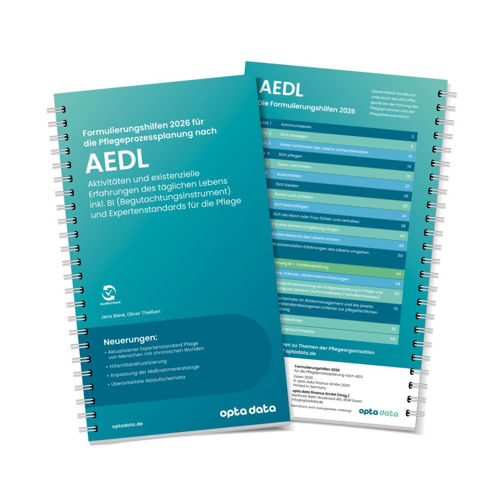 Die Formulierungshilfen 2026 für die Pflegeprozessplanung nach AEDL