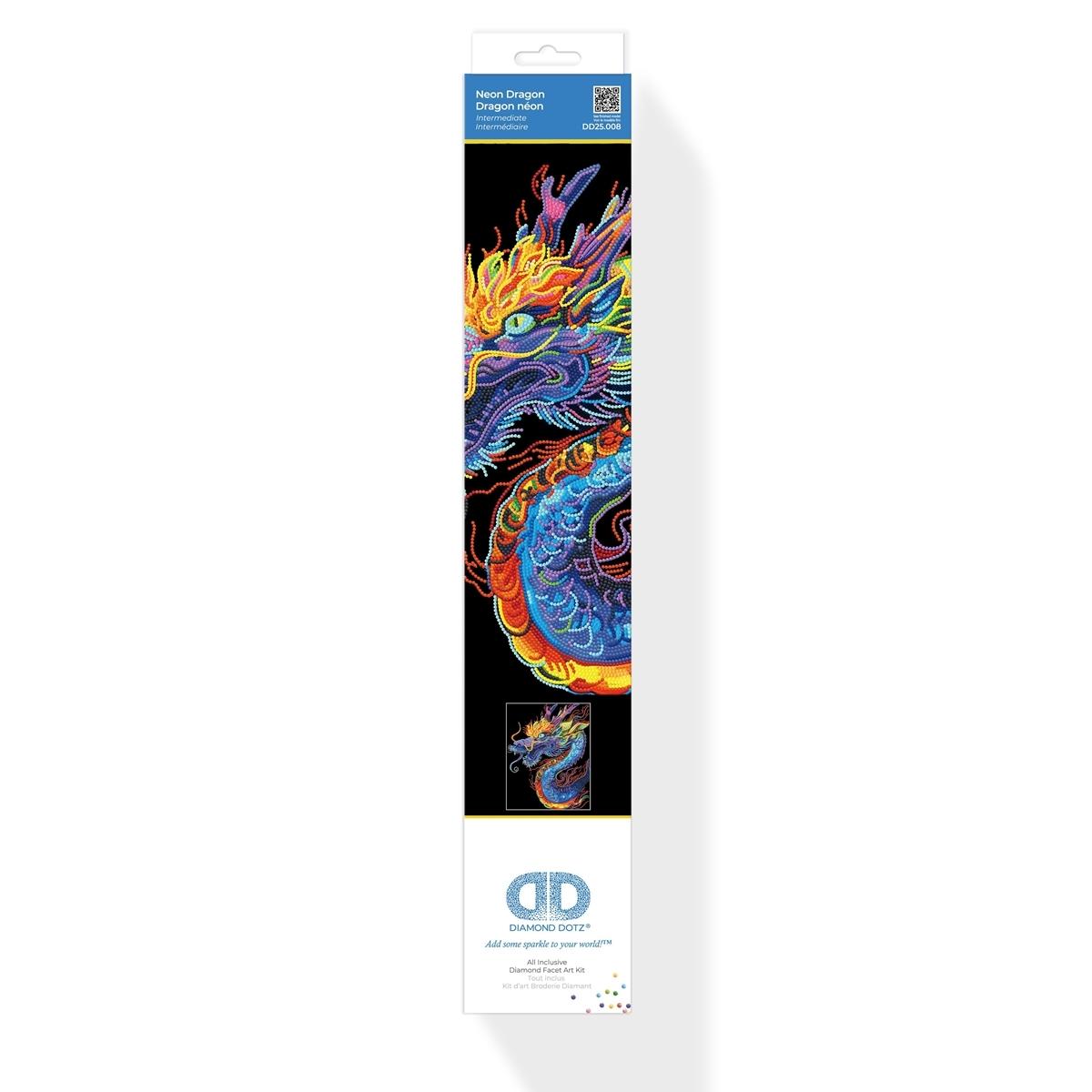 Diamond Painting Neon Drache