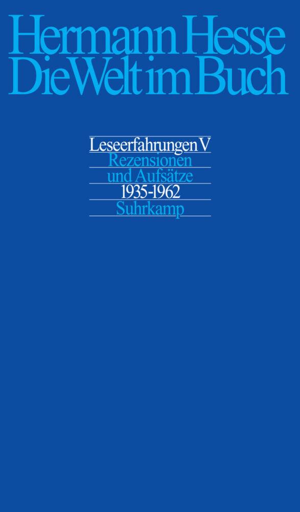 Rezensionen und Aufsätze aus den Jahren 1935-1962