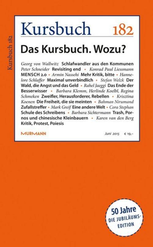 Buchcover: Kursbuch 182