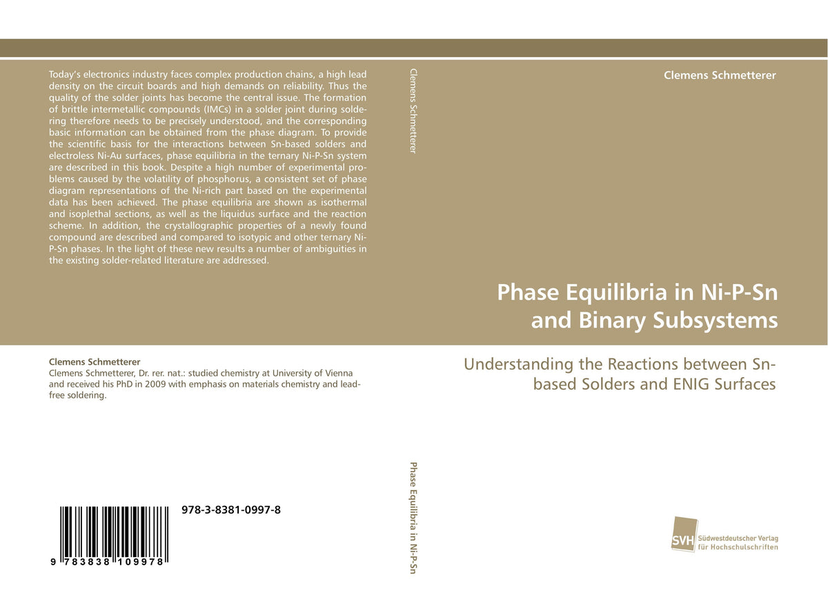 Buchcover: Phase Equilibria in Ni-P-Sn and Binary Subsystems