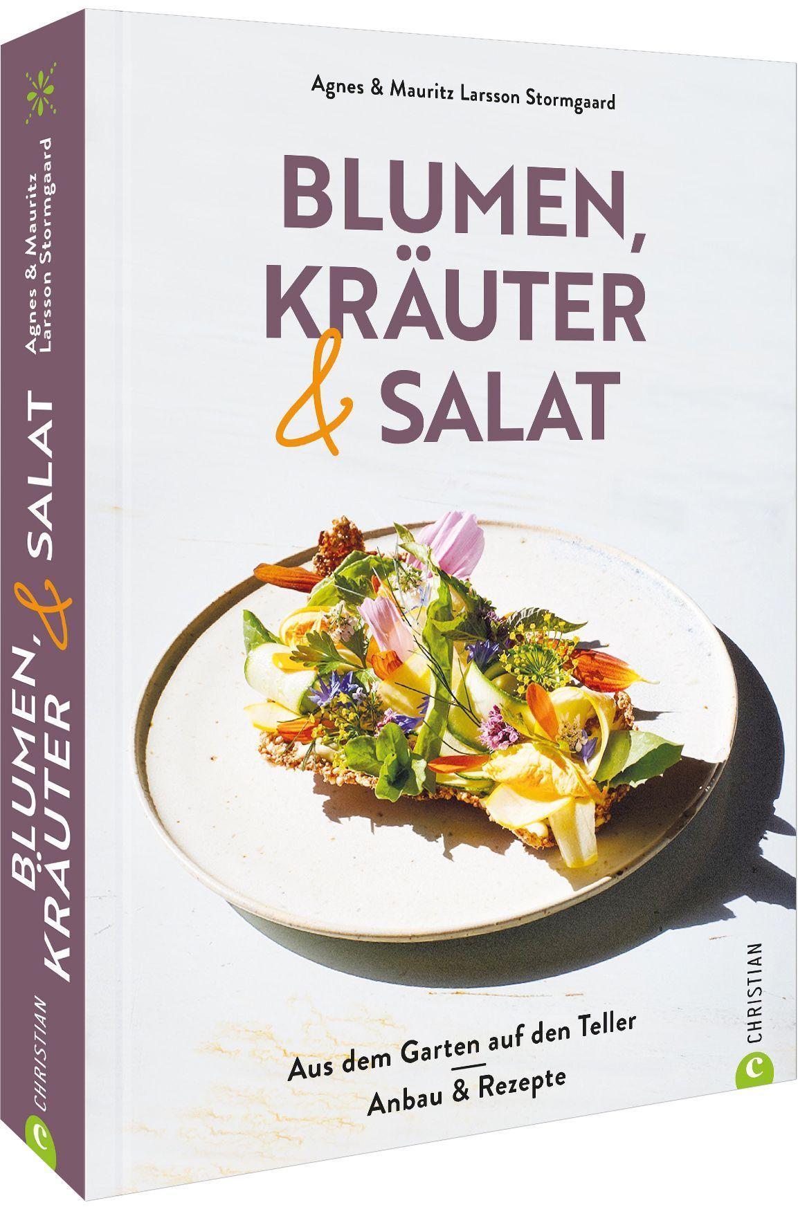 Buchcover: Blumen, Kräuter und Salat