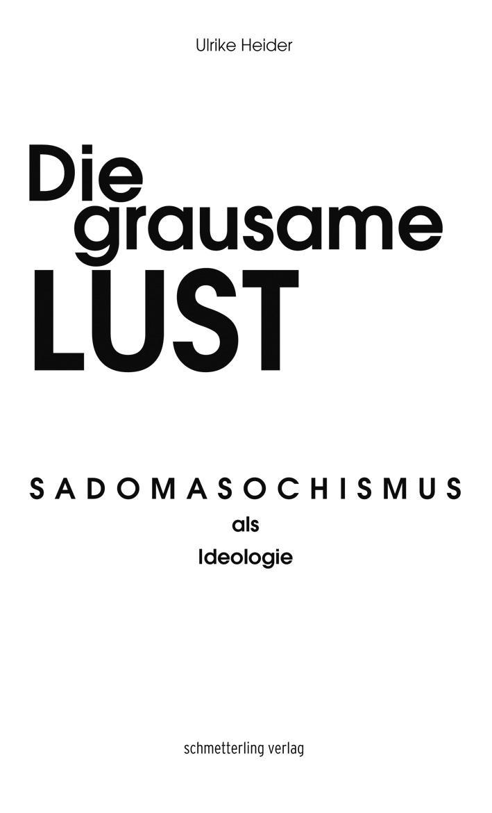 Buchcover: Die grausame Lust