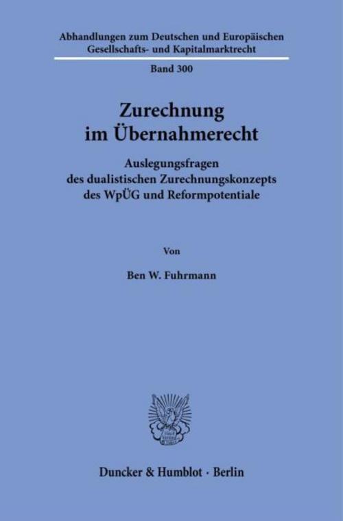Zurechnung im Übernahmerecht