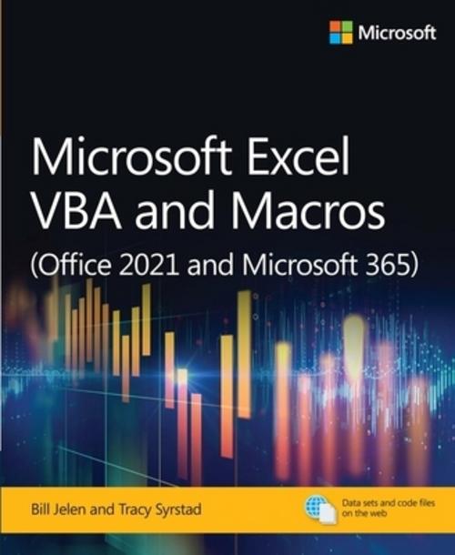 Buchcover: Microsoft Excel VBA and Macros (Office 2021 and Microsoft 365)