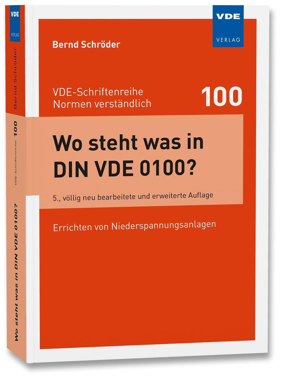 Buchcover: Wo steht was in DIN VDE 0100?