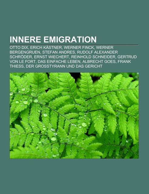 Buchcover: Innere Emigration