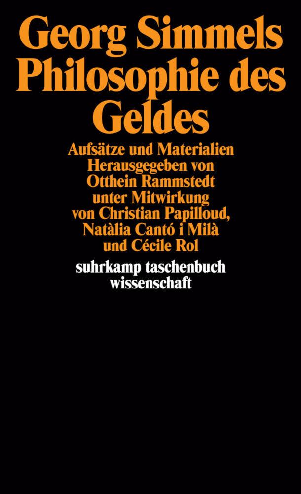 Buchcover: Georg Simmels ' Philosophie des Geldes'
