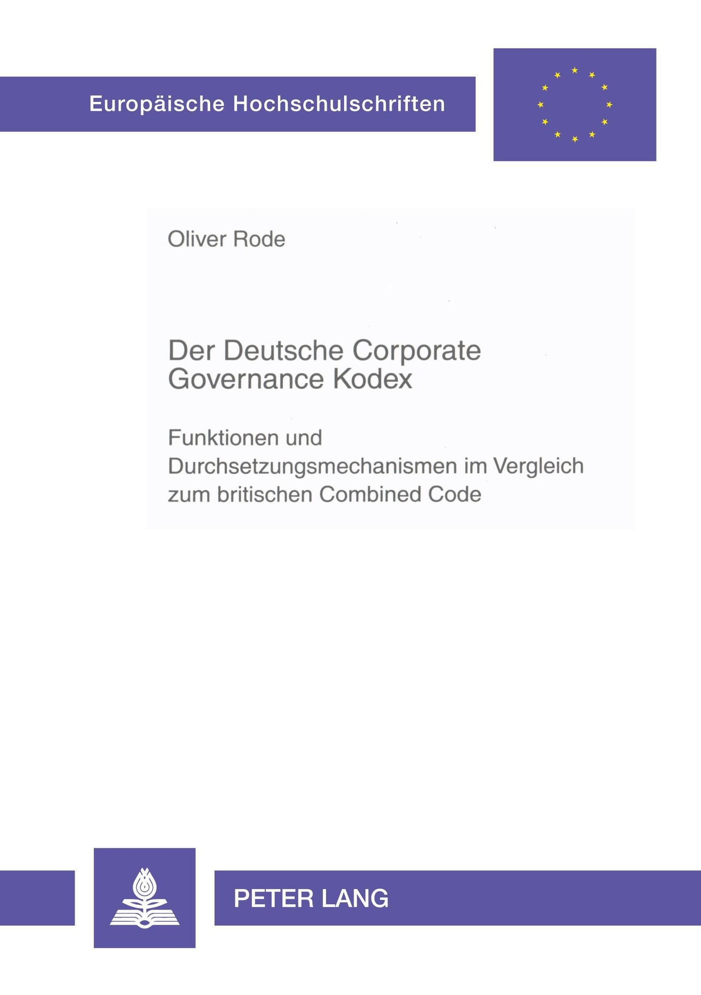 Der Deutsche Corporate Governance Kodex