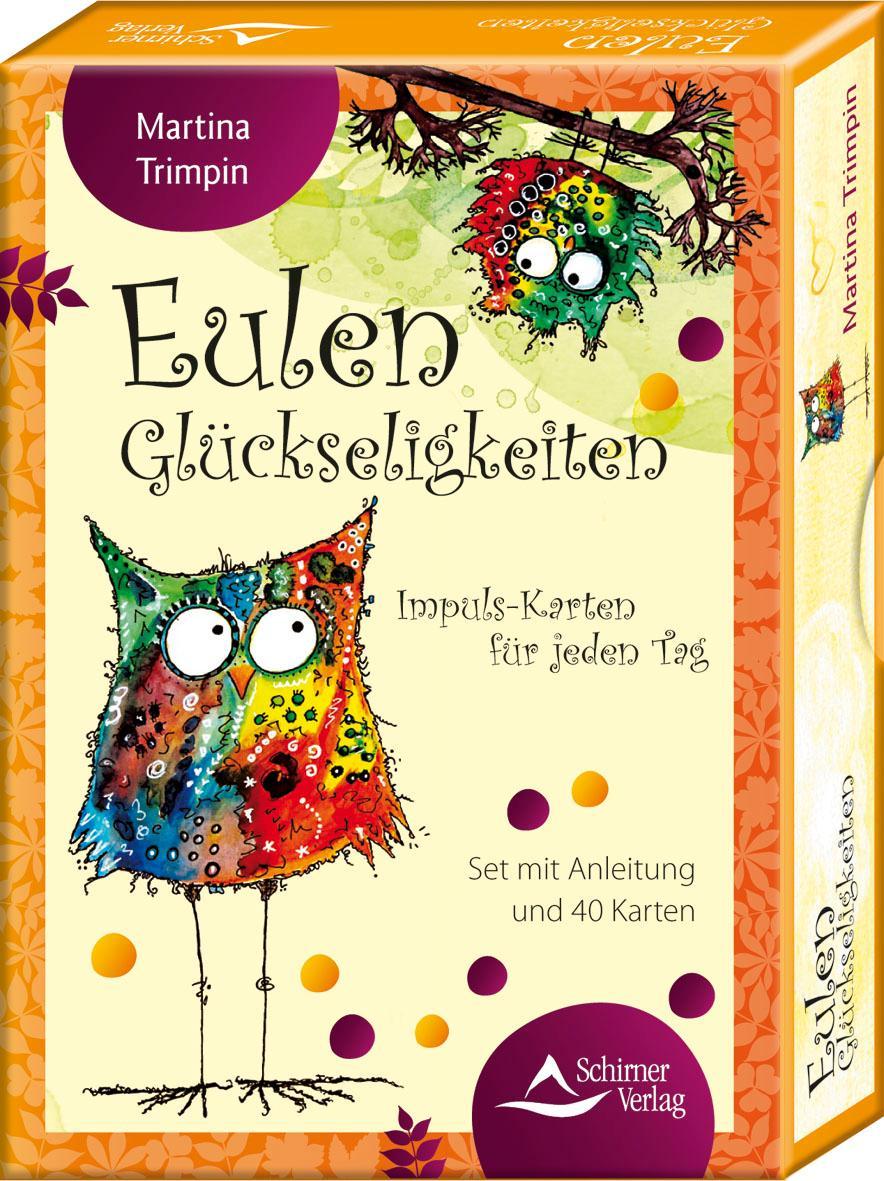 Buchcover: Eulen-Glückseligkeiten - Impuls-Karten für jeden Tag