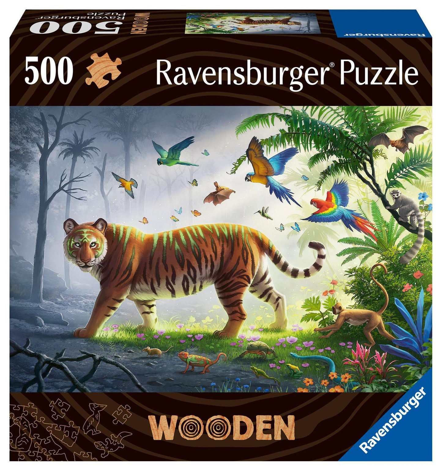 WOODEN Tiger im Dschungel