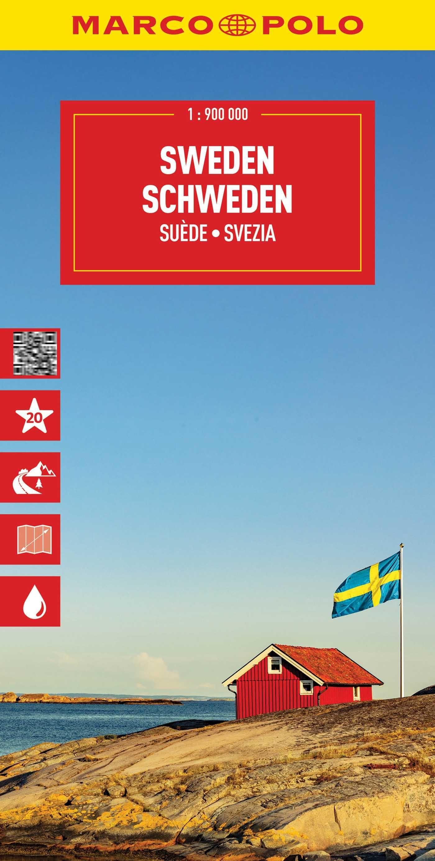 MARCO POLO Reisekarte Schweden 1:900.000