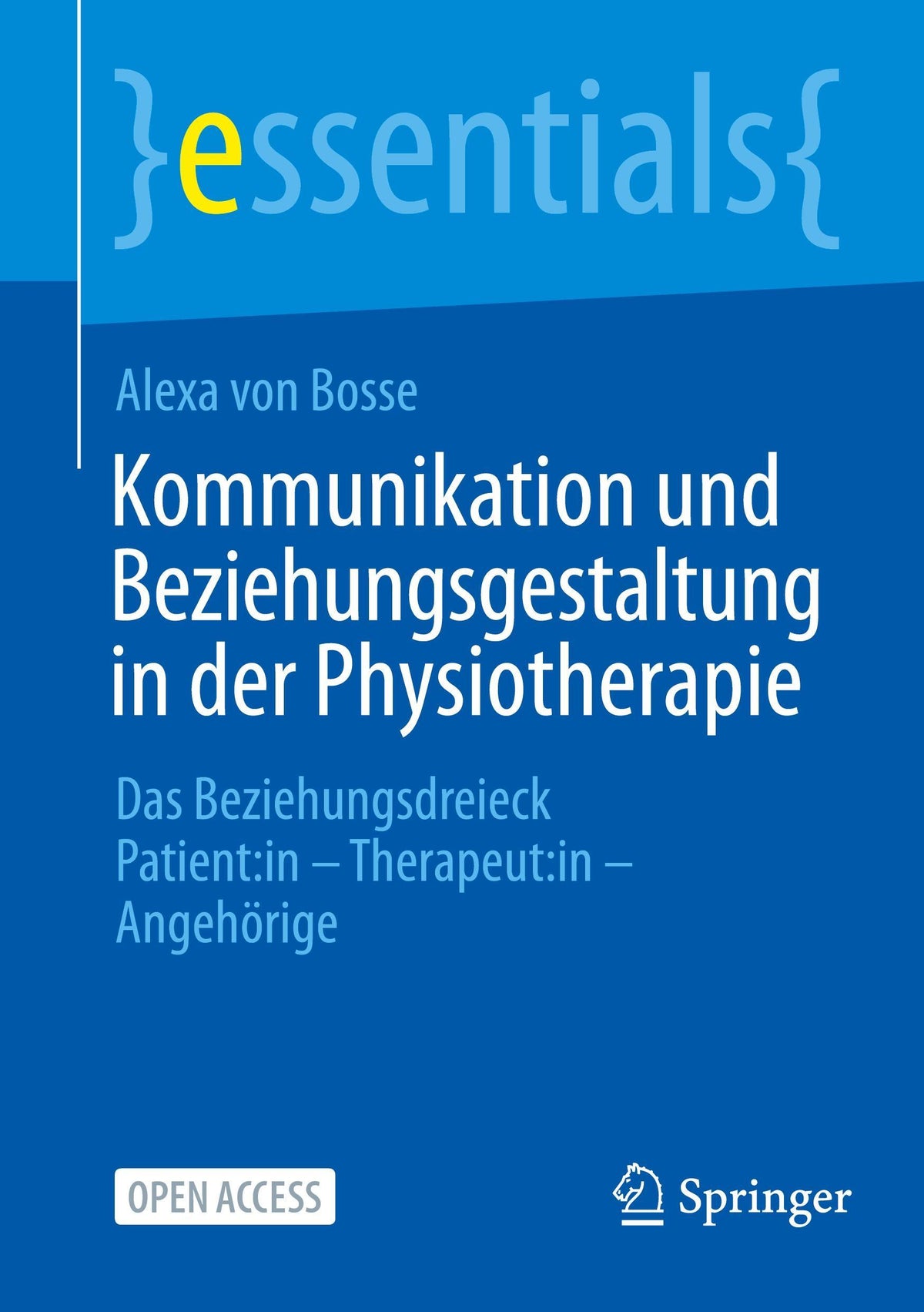 Buchcover: Kommunikation und Beziehungsgestaltung in der Physiotherapie