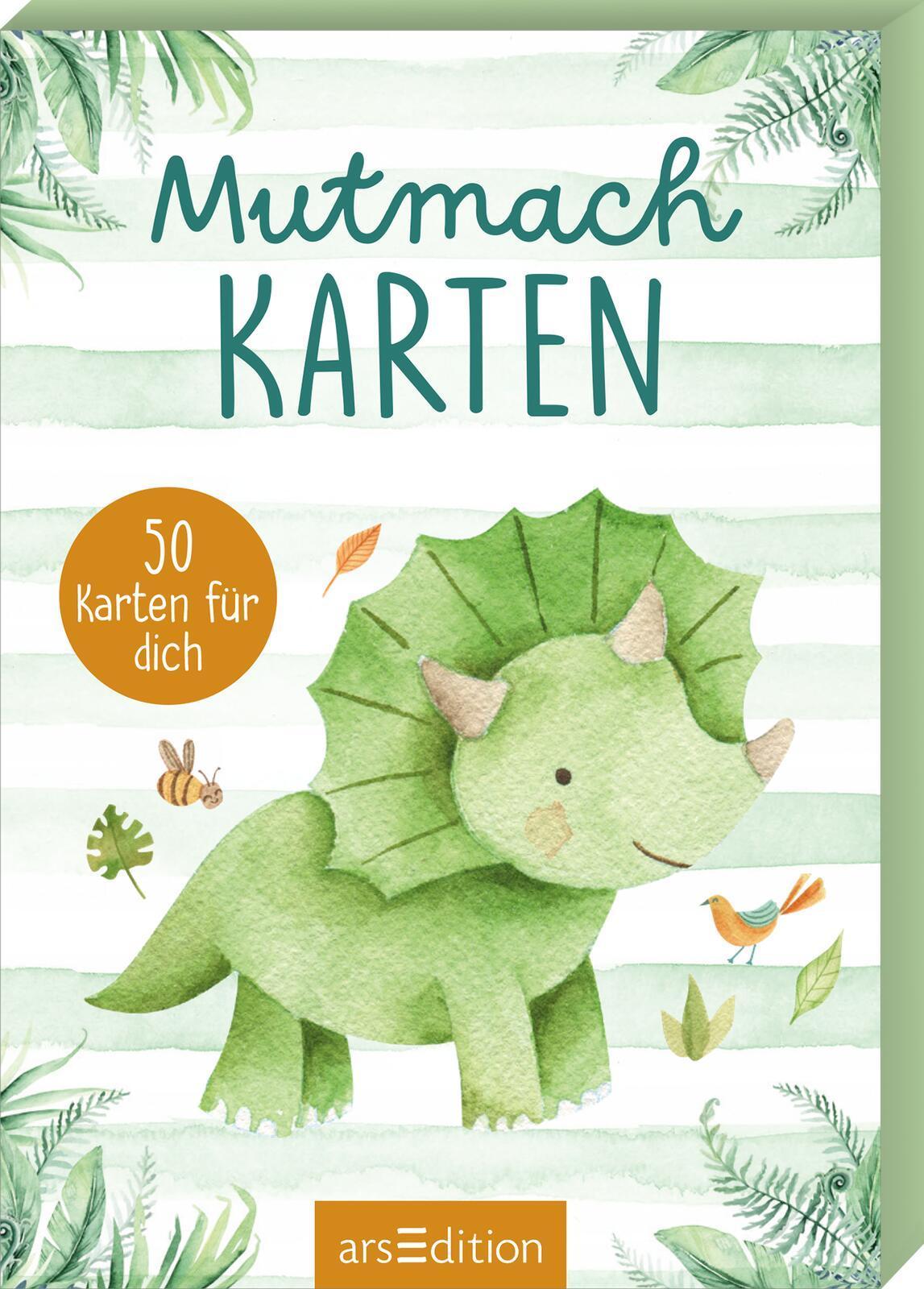 Mutmachkarten - Dino (Aquarelloptik)