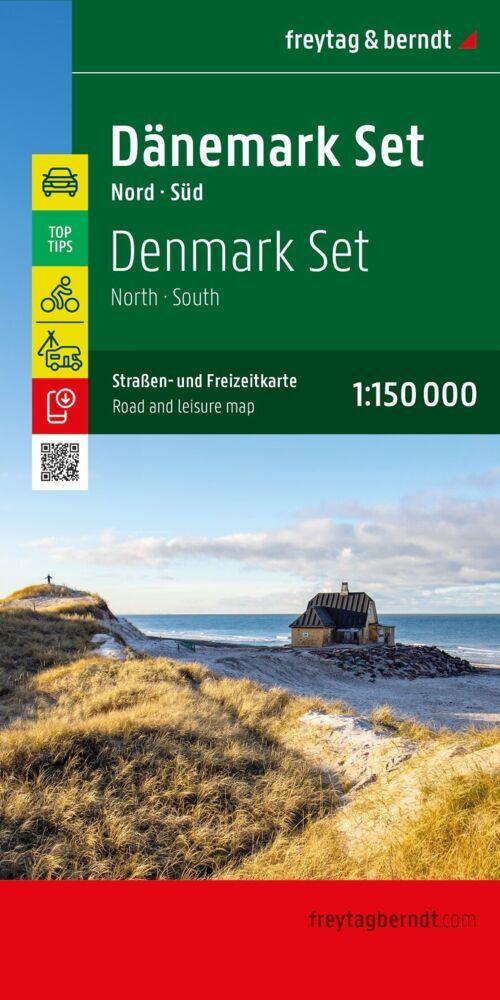 freytag & berndt Straßenkarte Dänemark Set 1:150.000