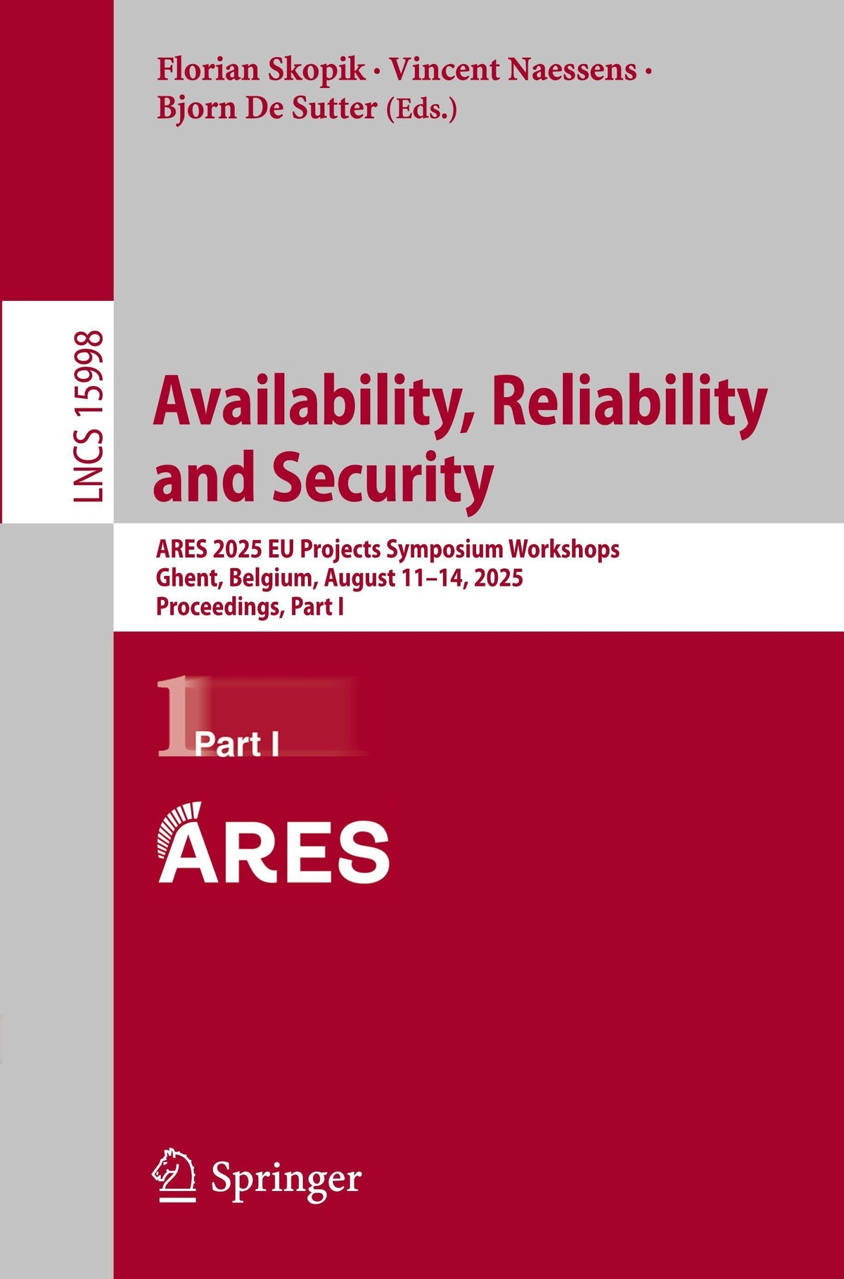 Buchcover: Availability, Reliability and Security